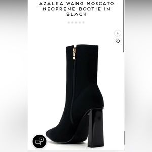 Azalea Wang Moscato Neoprene Bootie in Black (NWOB)